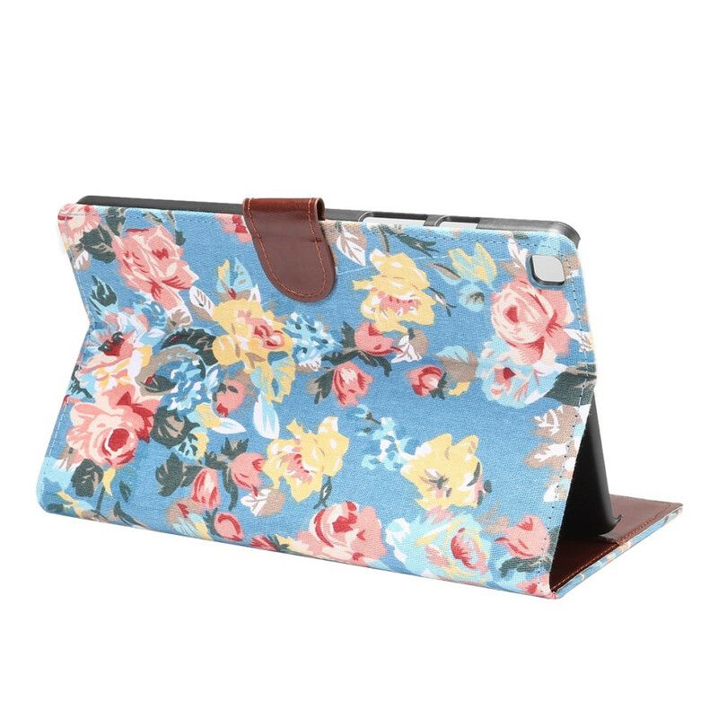 Folio Deksel Samsung Galaxy Tab A7 Lite Liberty Flowers Beskyttelse Deksel