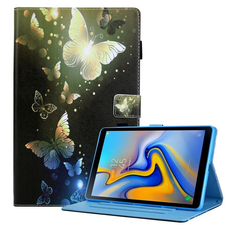 Folio Deksel Samsung Galaxy Tab A7 Lite Magiske Sommerfugler