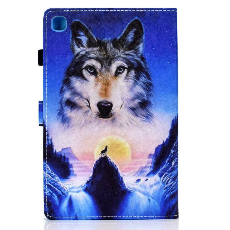 Folio Deksel Samsung Galaxy Tab A7 Lite Mountain Wolf Beskyttelse Deksel