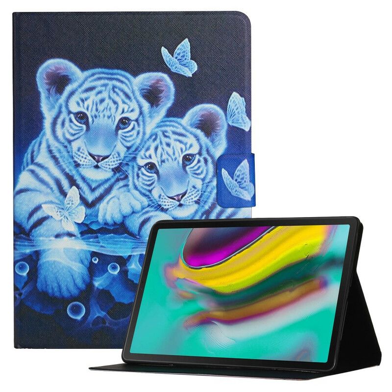 Folio Deksel Samsung Galaxy Tab A7 Lite Tigers Beskyttelse Deksel