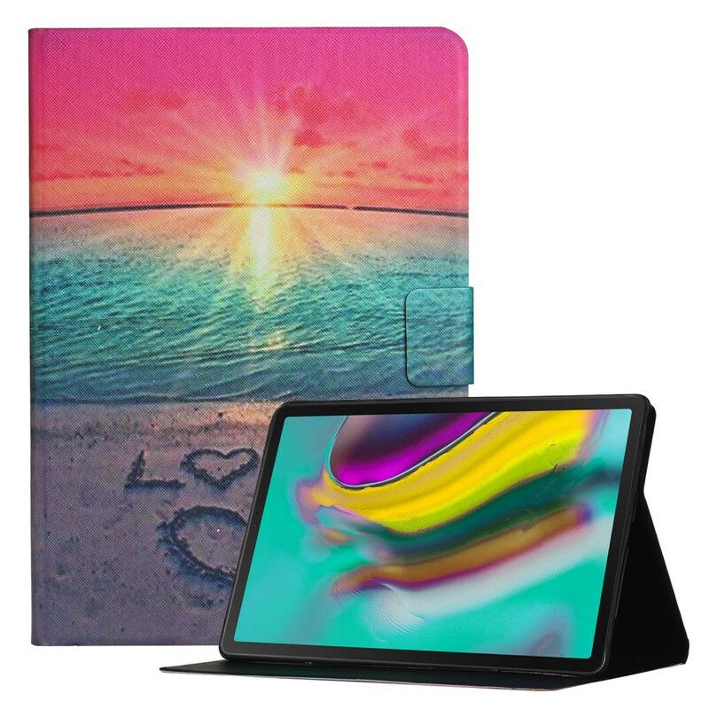 Lærdeksel Folio Deksel Samsung Galaxy Tab A7 Lite Sunset Love