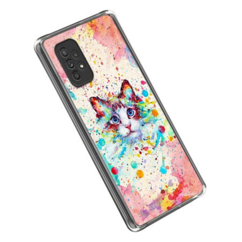 Deksel Til Samsung Galaxy A53 5G Cat Art