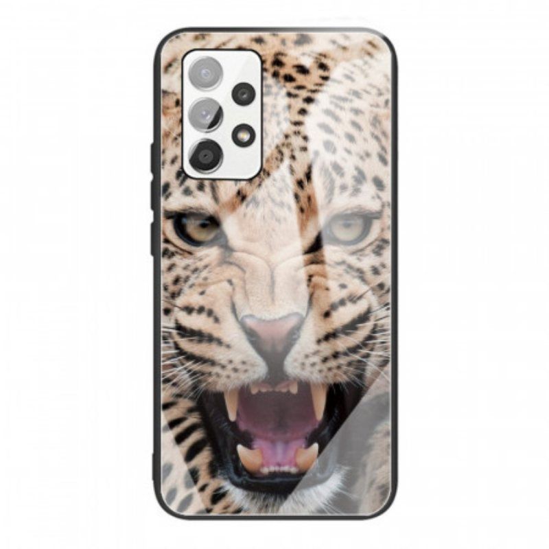 Deksel Til Samsung Galaxy A53 5G Leopard Herdet Glass