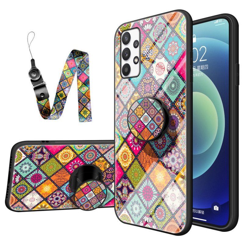 Deksel Til Samsung Galaxy A53 5G Patchwork Magnetisk Holder