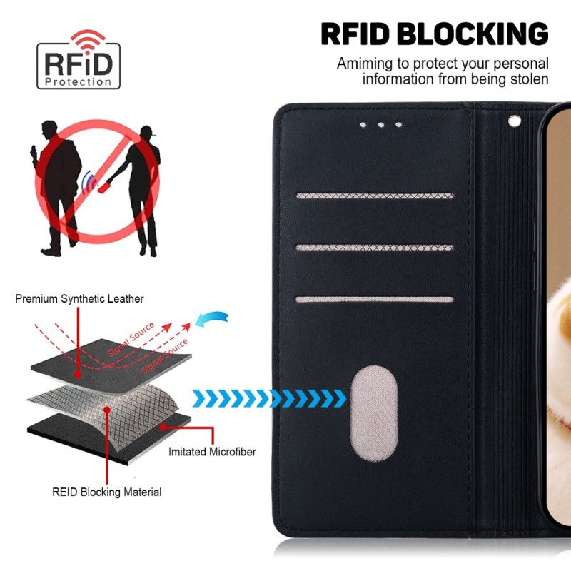 Folio Deksel Til Xiaomi 14t Pro Grafisk Rfid-blokkering