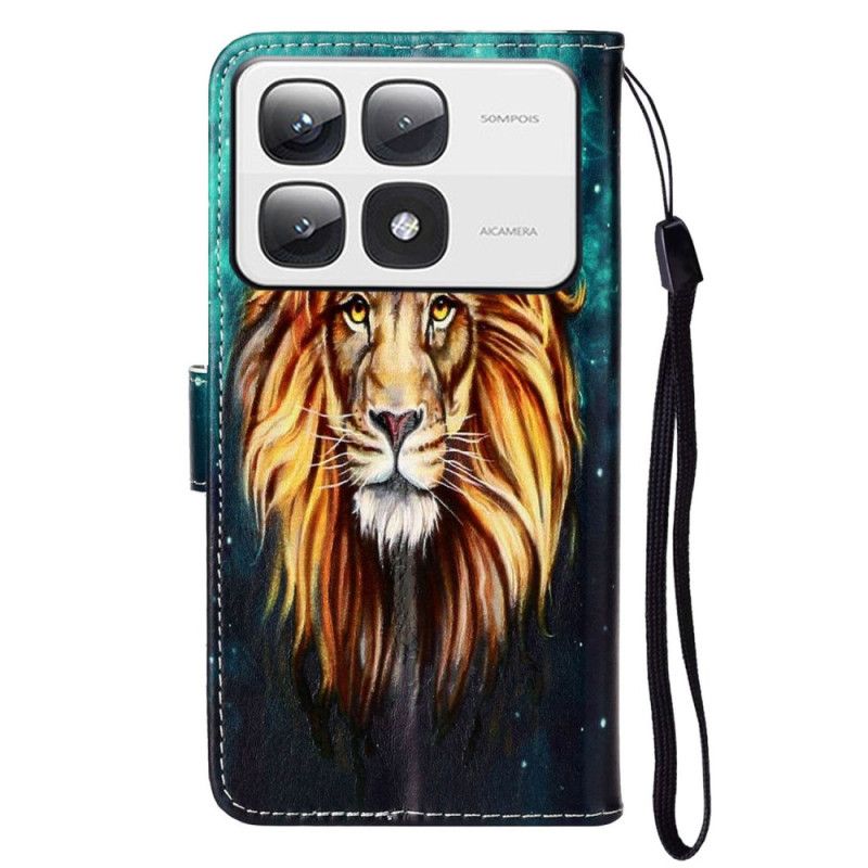 Folio Deksel Xiaomi 14t Pro Lion Premium