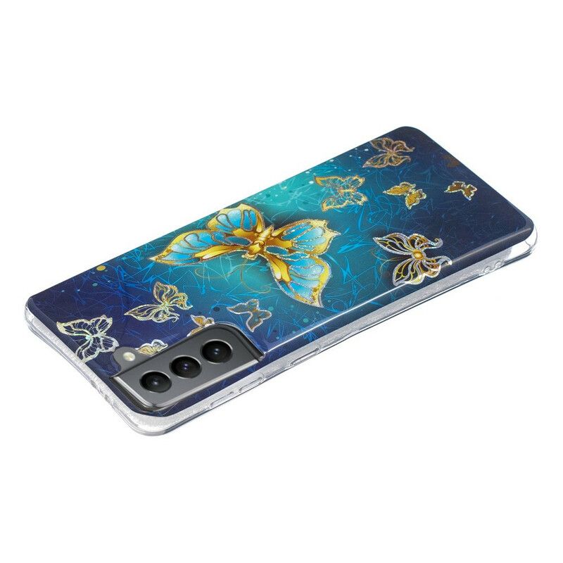 Deksel Samsung Galaxy S21 Fe Butterflies Design