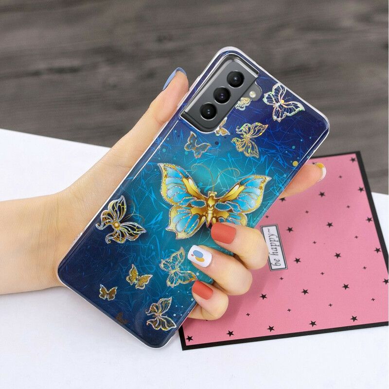 Deksel Samsung Galaxy S21 Fe Butterflies Design