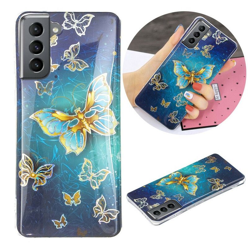 Deksel Samsung Galaxy S21 Fe Butterflies Design