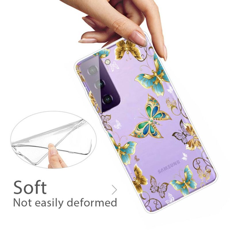 Deksel Samsung Galaxy S21 Fe Butterflies Design