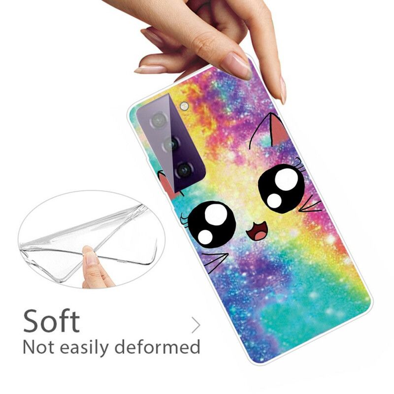 Deksel Samsung Galaxy S21 Fe Cat Cartoon