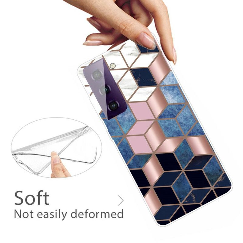 Deksel Samsung Galaxy S21 Fe Decline Geometric Marble