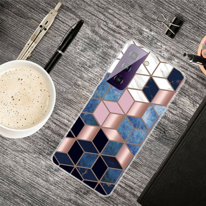 Deksel Samsung Galaxy S21 Fe Decline Geometric Marble