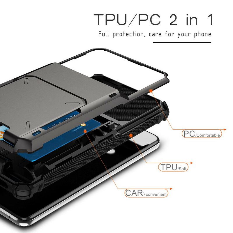 Deksel Samsung Galaxy S21 Fe Flip Style Kortholder Beskyttelse Deksel