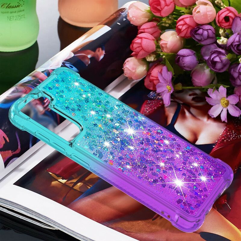 Deksel Samsung Galaxy S21 Fe Glitterfarger