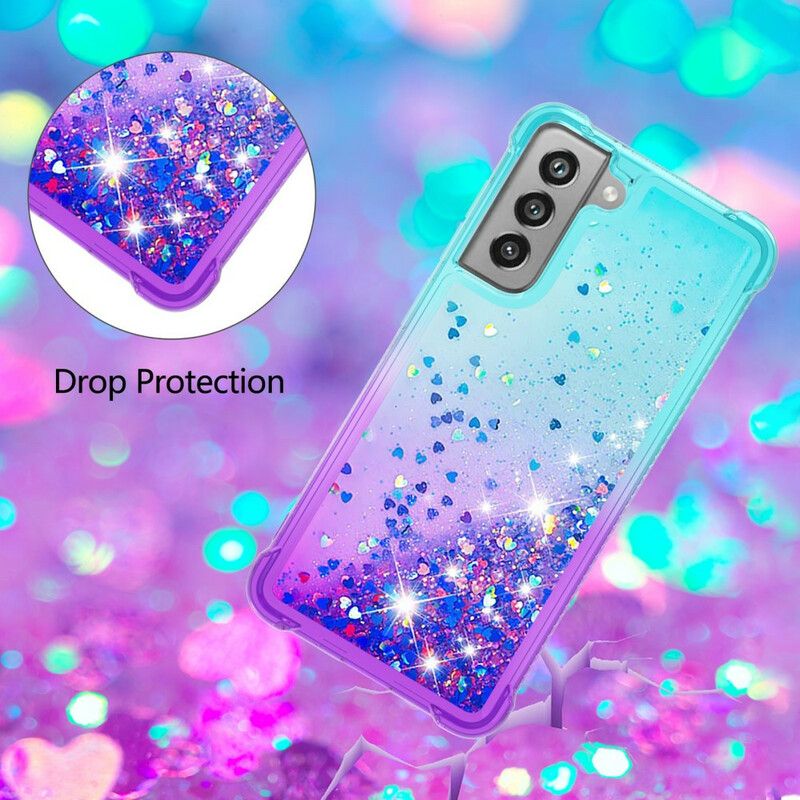 Deksel Samsung Galaxy S21 Fe Glitterfarger