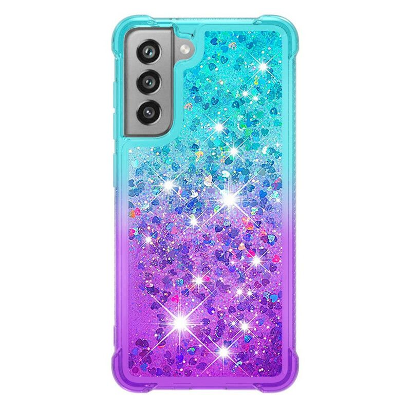 Deksel Samsung Galaxy S21 Fe Glitterfarger