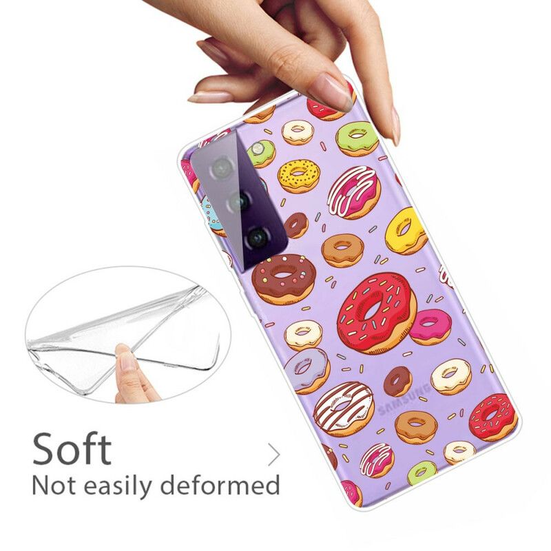 Deksel Samsung Galaxy S21 Fe Love Donuts Beskyttelse Deksel