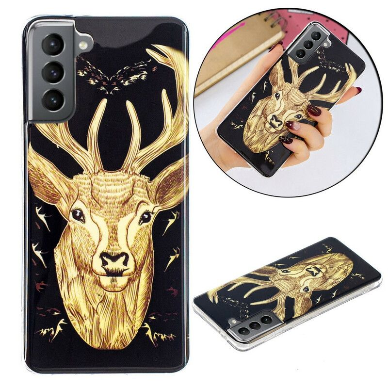 Deksel Samsung Galaxy S21 Fe Majestic Fluorescent Stag