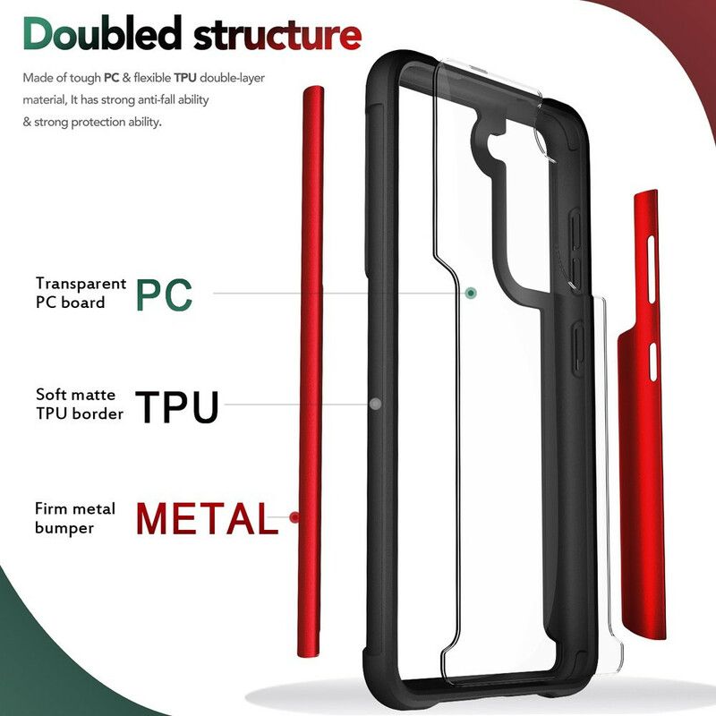 Deksel Samsung Galaxy S21 Fe Premium Metalleffekt Beskyttelse Deksel