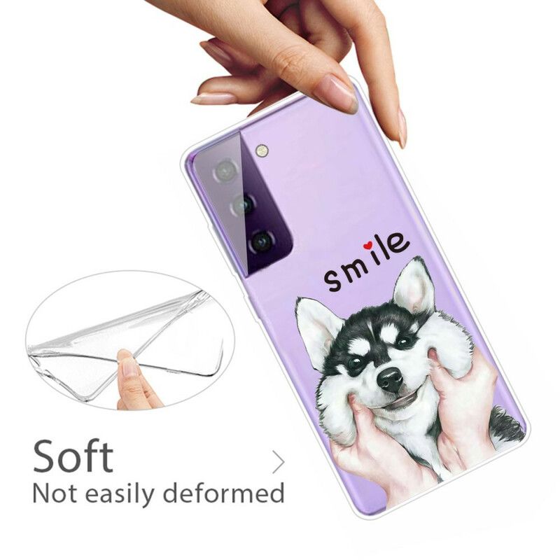 Deksel Samsung Galaxy S21 Fe Smile Dog Beskyttelse Deksel