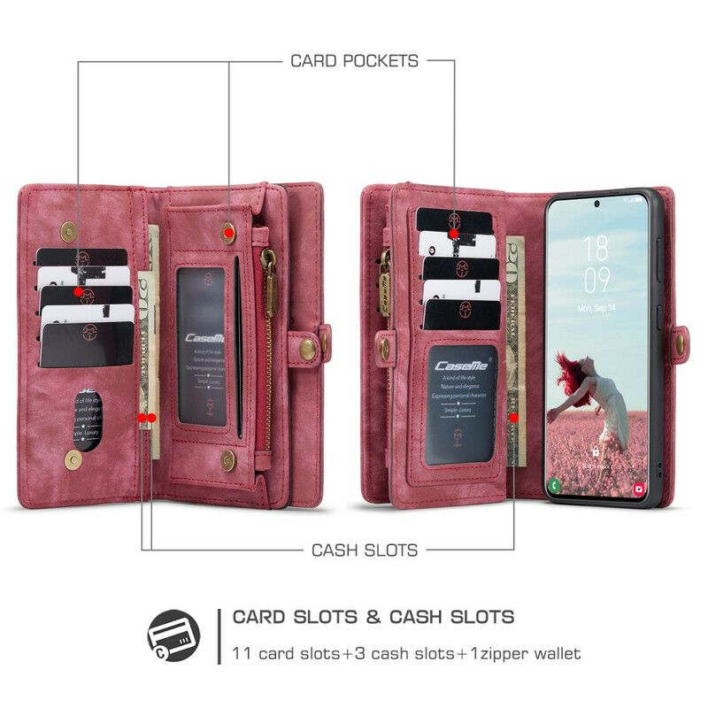 Folio Deksel Samsung Galaxy S21 Fe Caseme Lommebok Og Etui Beskyttelse Deksel