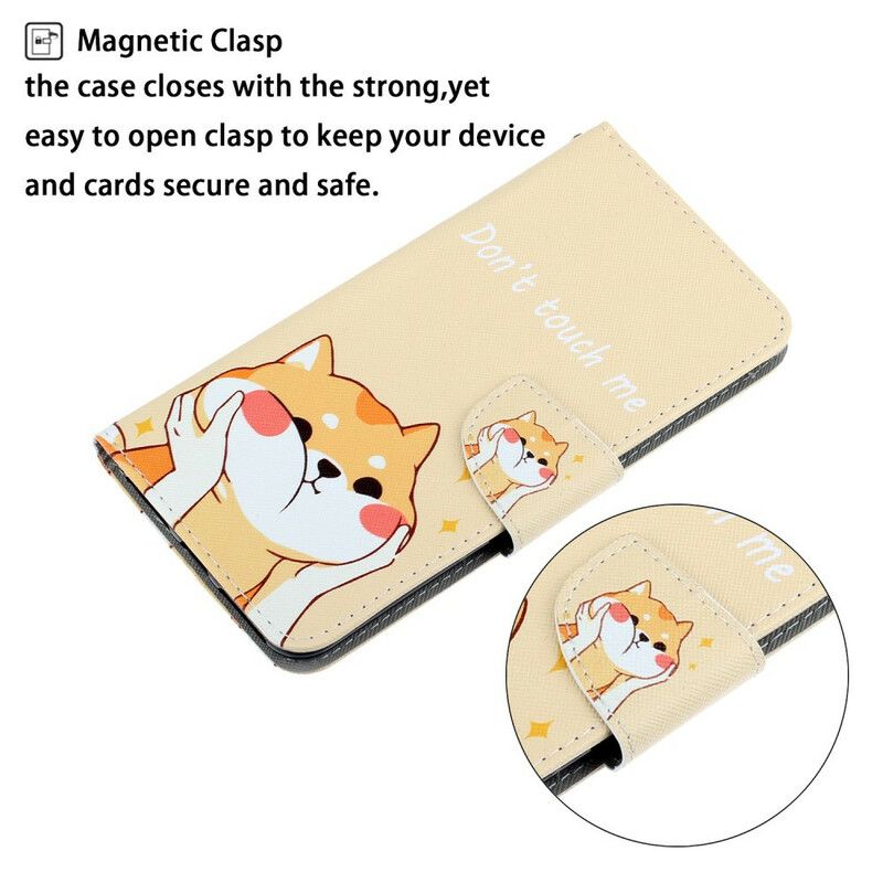 Folio Deksel Samsung Galaxy S21 Fe Cat Don't Touch Me Thong