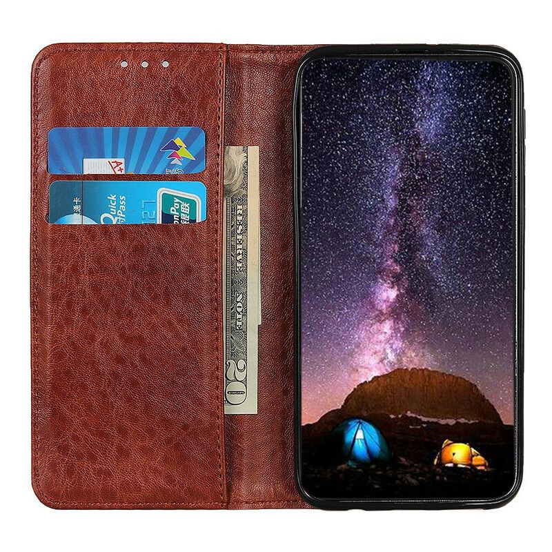 Folio Deksel Samsung Galaxy S21 Fe Split Leather Style Beskyttelse Deksel