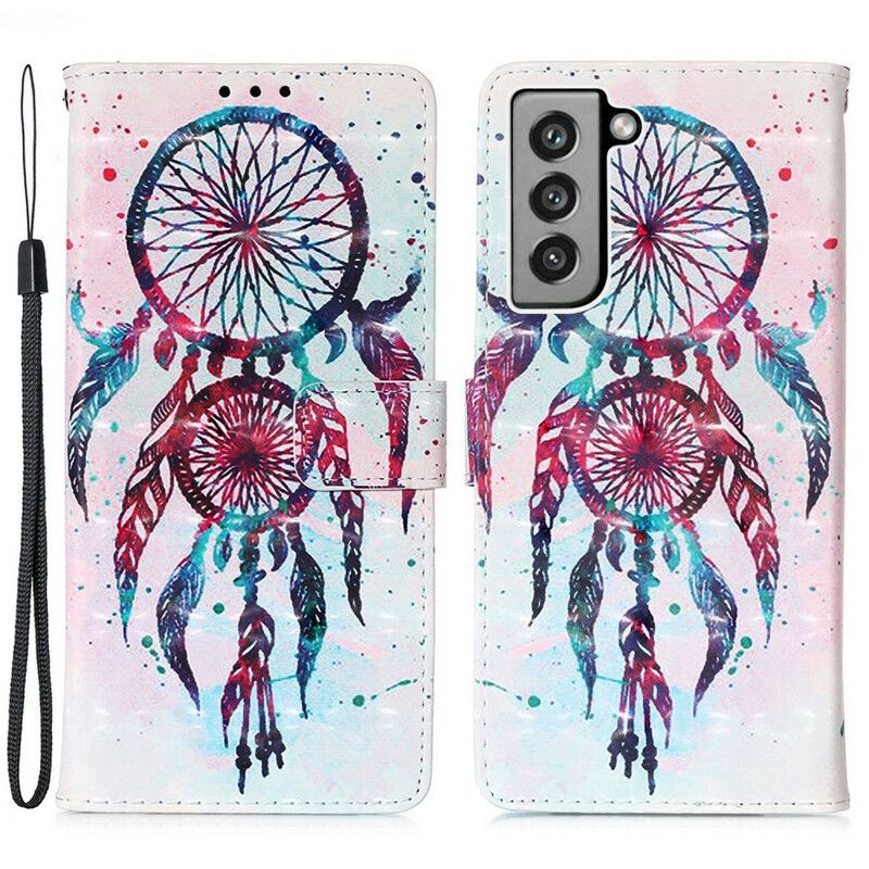 Folio Deksel Samsung Galaxy S21 Fe Watercolor Dream Catcher