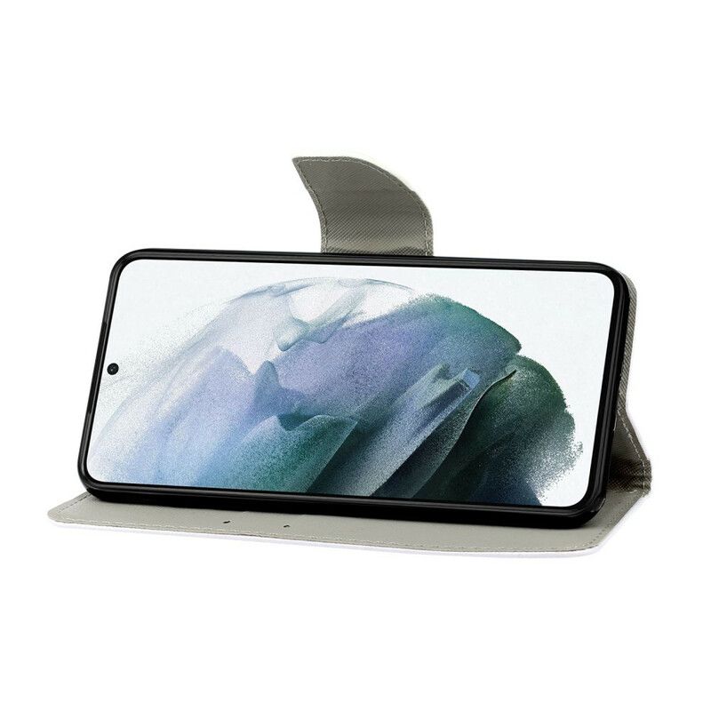 Folio Deksel Til Samsung Galaxy S21 Fe Sea With Lanyard