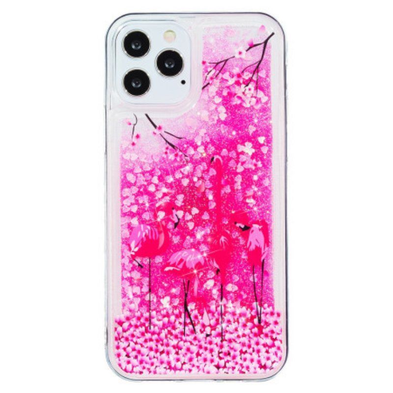 Mobildeksel Til iPhone 15 Pro Max Flamingo Glitter