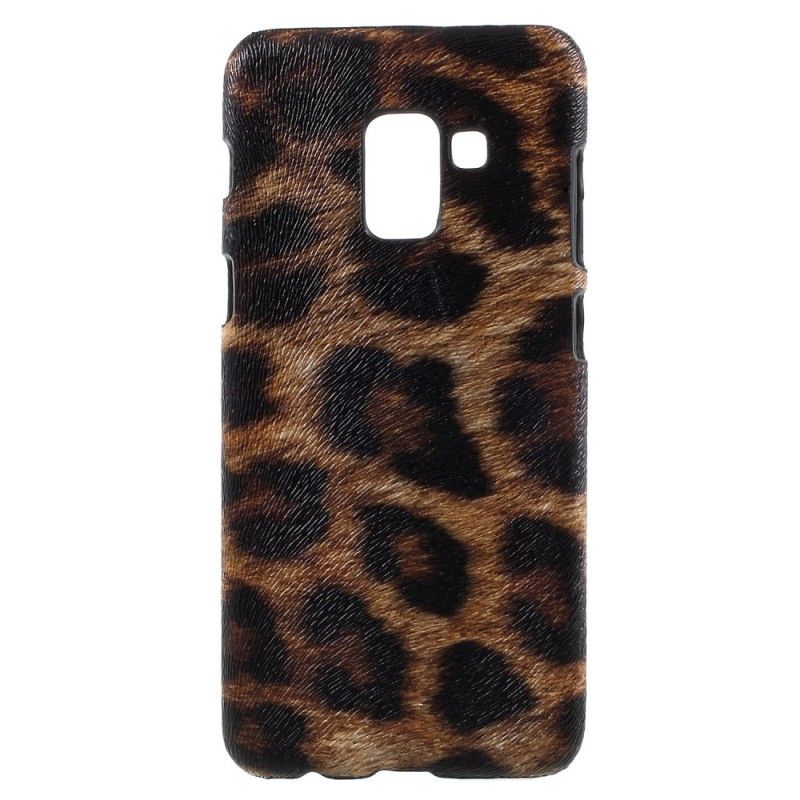 Deksel Samsung Galaxy A8 Hvit Mobildeksel Leopard