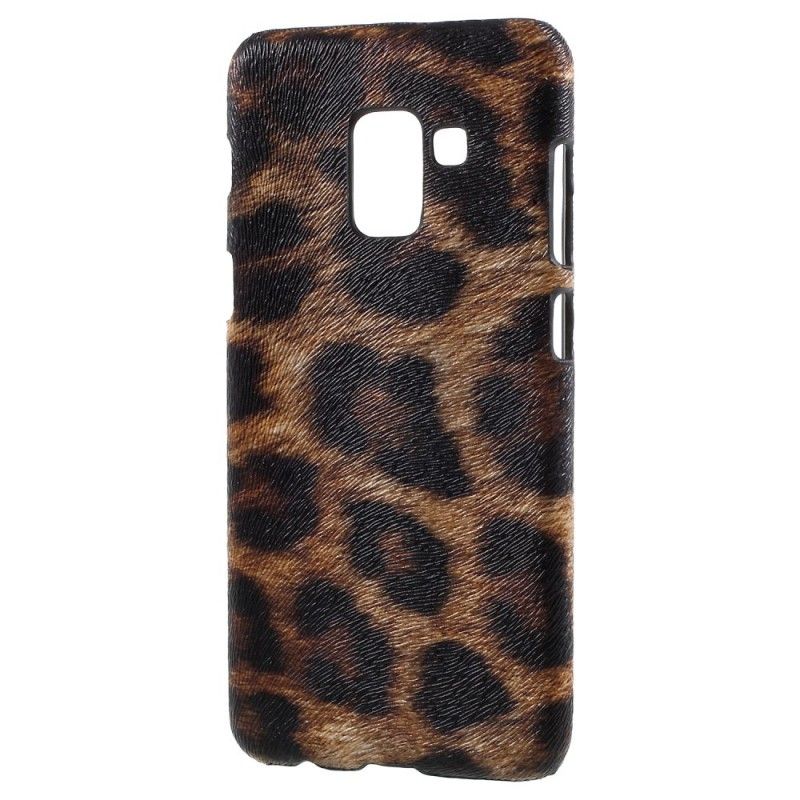 Deksel Samsung Galaxy A8 Hvit Mobildeksel Leopard