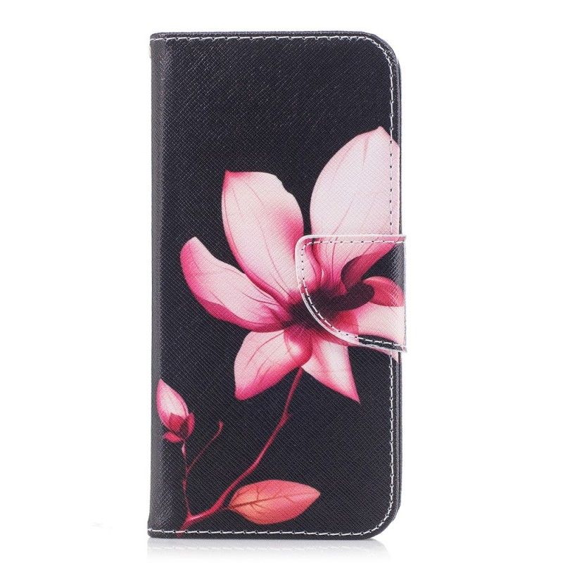 Folio Deksel for Samsung Galaxy A8 Rosa Blomst
