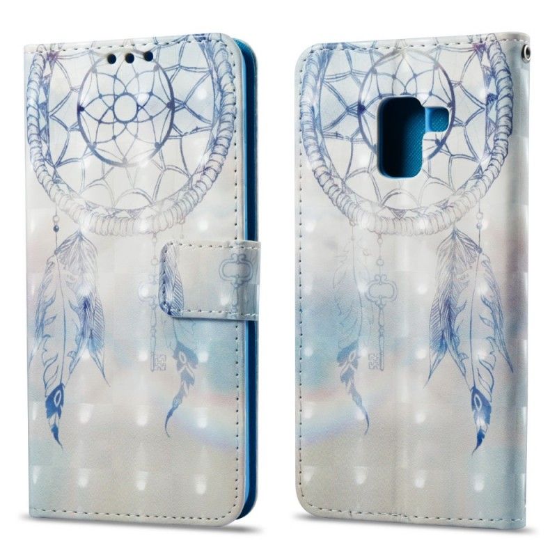 Lærdeksel Folio Deksel Samsung Galaxy A8 Mobildeksel 3D Dreamcatcher