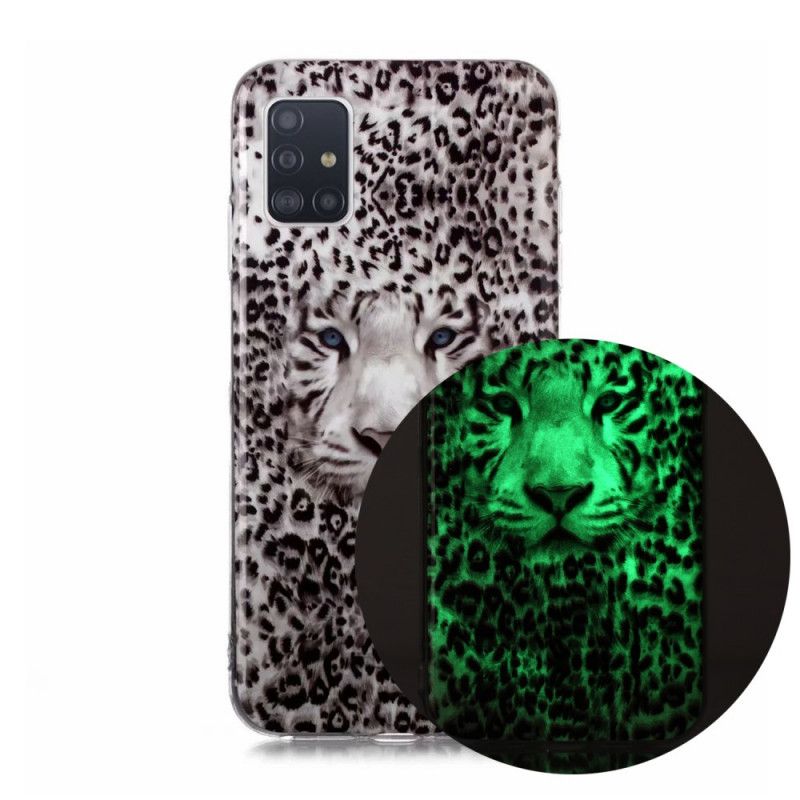 Deksel for Samsung Galaxy A51 5G Fluorescerende Leopard