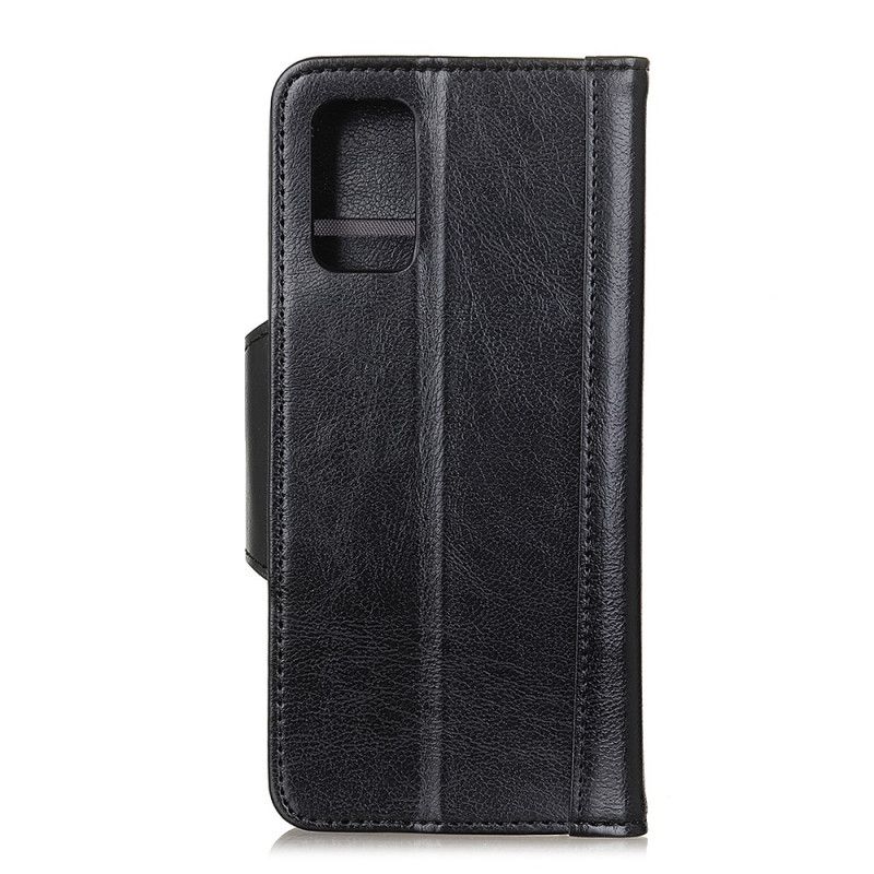 Folio Deksel for Samsung Galaxy A51 5G Faux Skinn Eleganse Lås