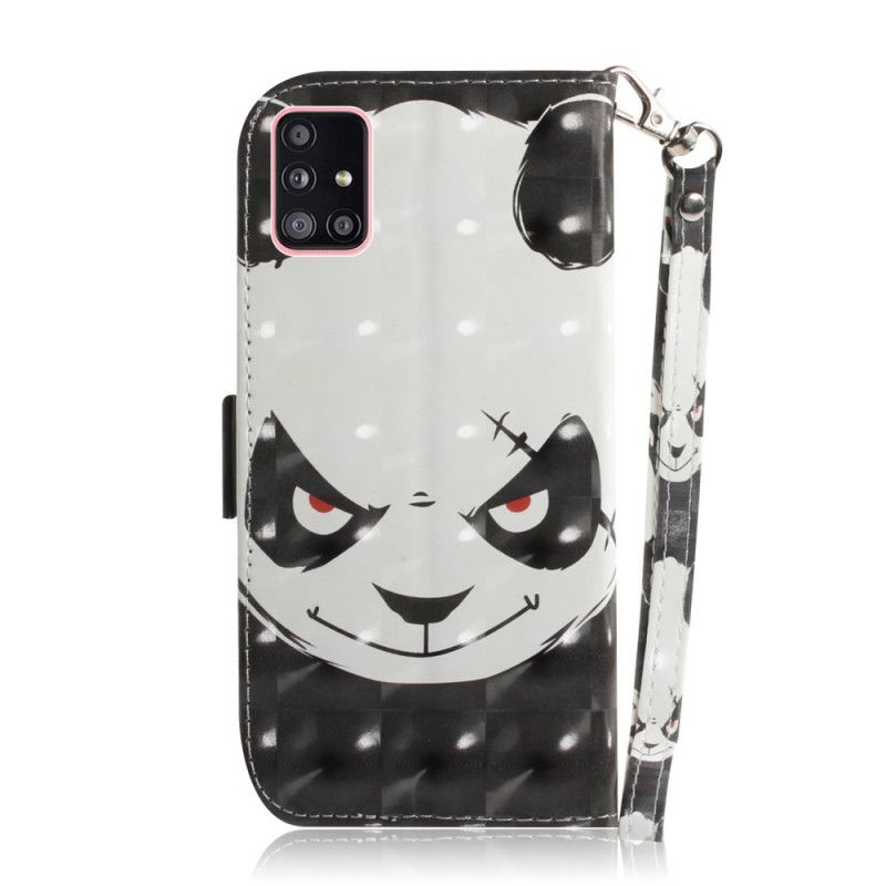 Folio Deksel for Samsung Galaxy A51 5G Sint Panda Med Tanga