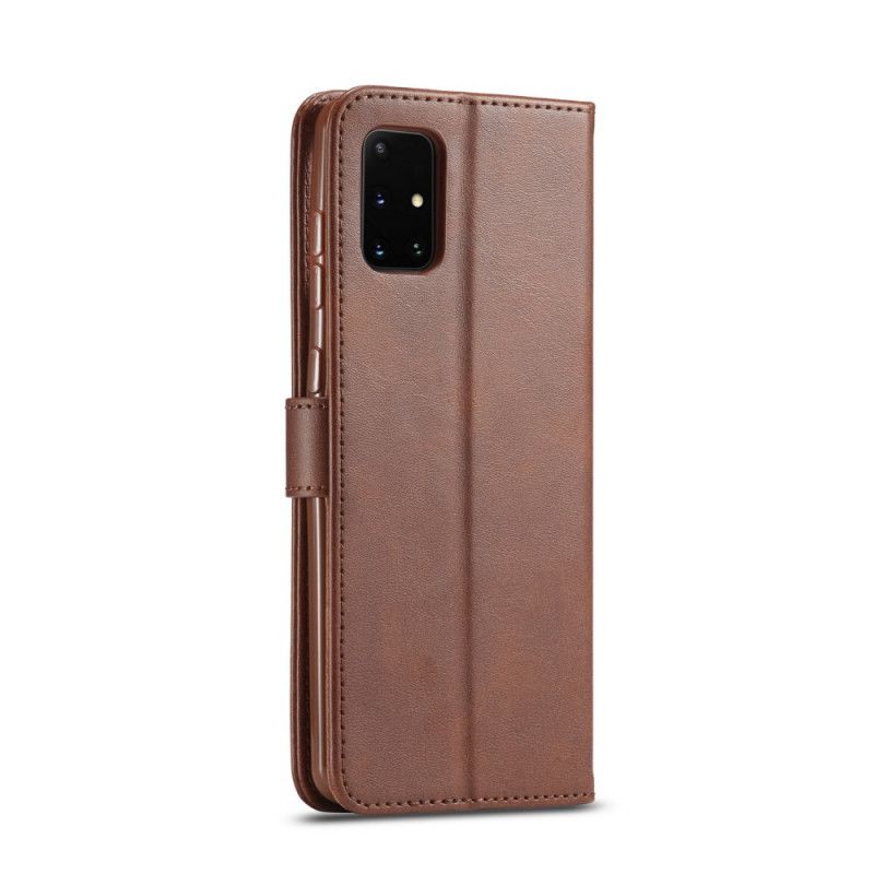 Folio Deksel for Samsung Galaxy A51 5G Svart Lc.Imeeke Skinneffekt