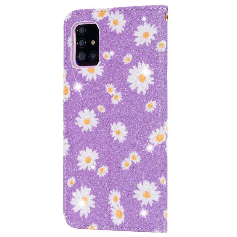 Folio Deksel Samsung Galaxy A51 5G Oransje Mobildeksel Fuskeskinns Tusenfryd