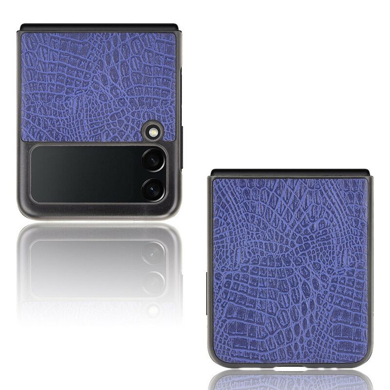Deksel Samsung Galaxy Z Flip 3 5g Krokodilleskinneffekt Beskyttelse Deksel