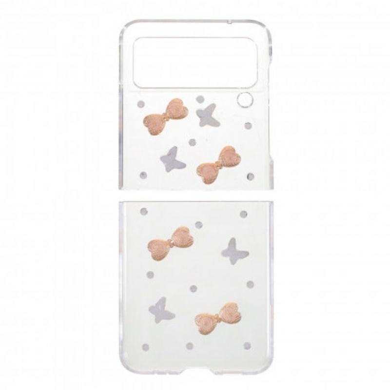 Deksel Samsung Galaxy Z Flip 3 5g Mobildeksel Butterflies Edelstener