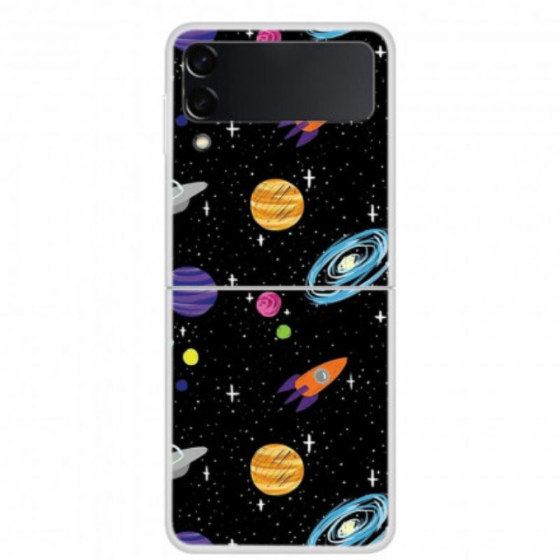 Deksel Samsung Galaxy Z Flip 3 5g Planet Galaxy