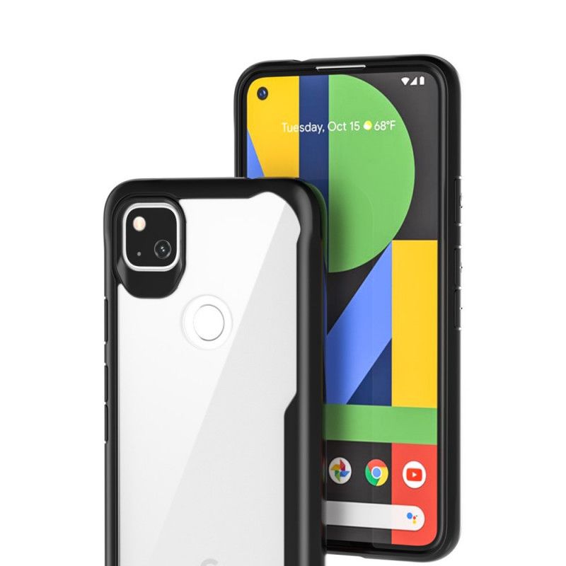 Deksel for Google Pixel 4a Svart Skråkant Hybrid