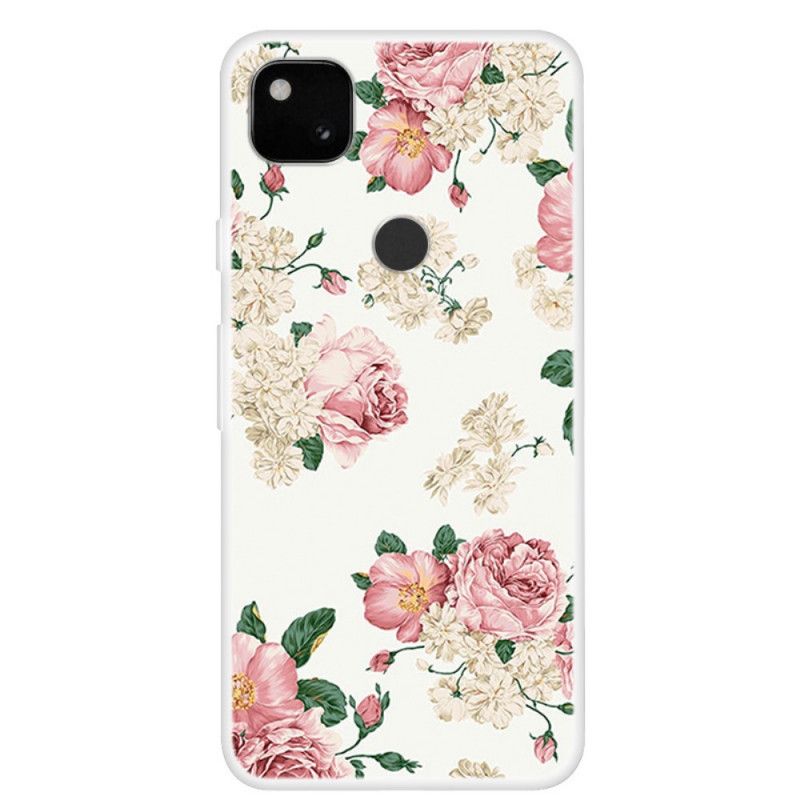 Deksel Google Pixel 4a Frihetsblomster