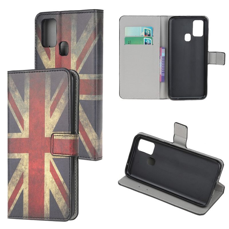 Folio Deksel Honor 9X Lite Englands Flagg Anti-fall