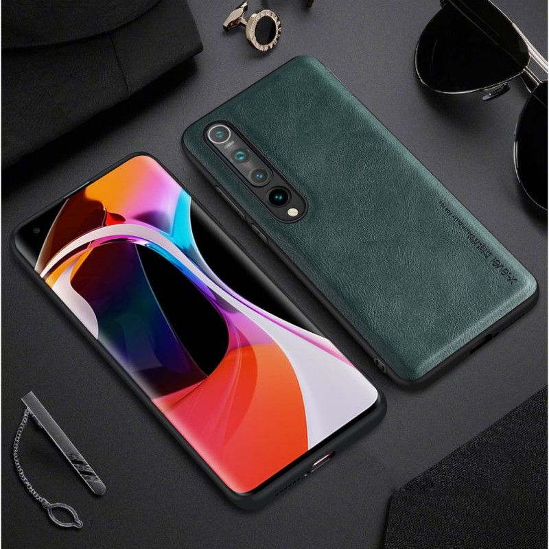 Deksel for Xiaomi Mi 10 / 10 Pro Svart Vintage Skinneffekt