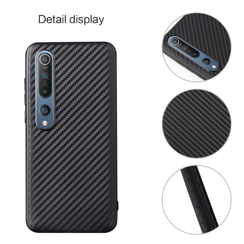 Deksel Xiaomi Mi 10 / 10 Pro Mobildeksel Fleksibel Karbonfiber