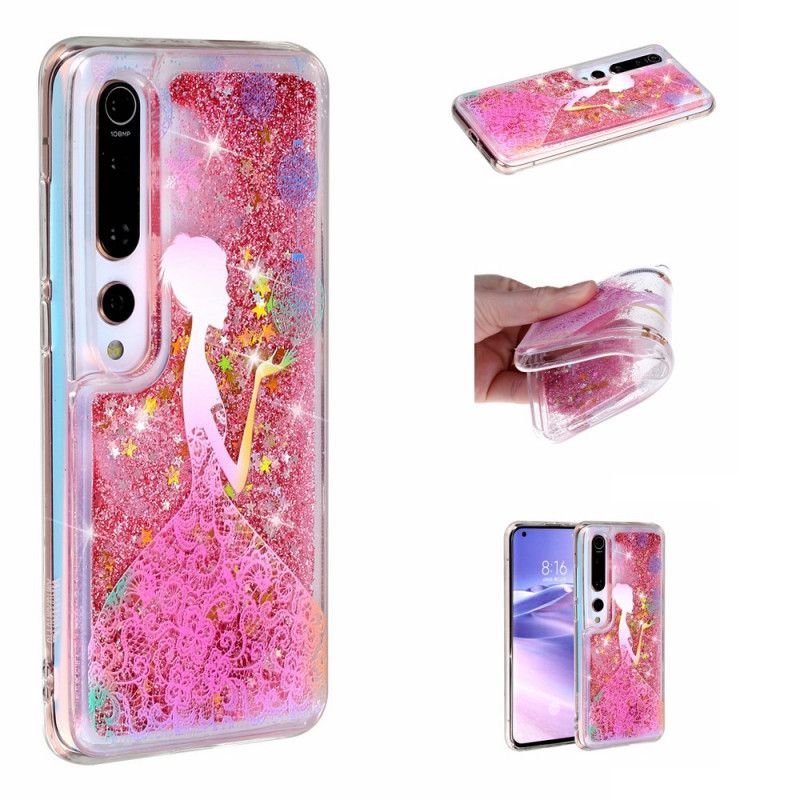 Deksel Xiaomi Mi 10 / 10 Pro Mobildeksel Kvinne Glitter