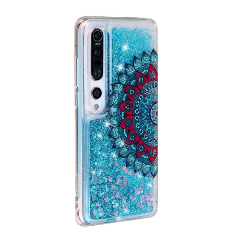 Deksel Xiaomi Mi 10 / 10 Pro Mørkeblå Mobildeksel Glittermandala